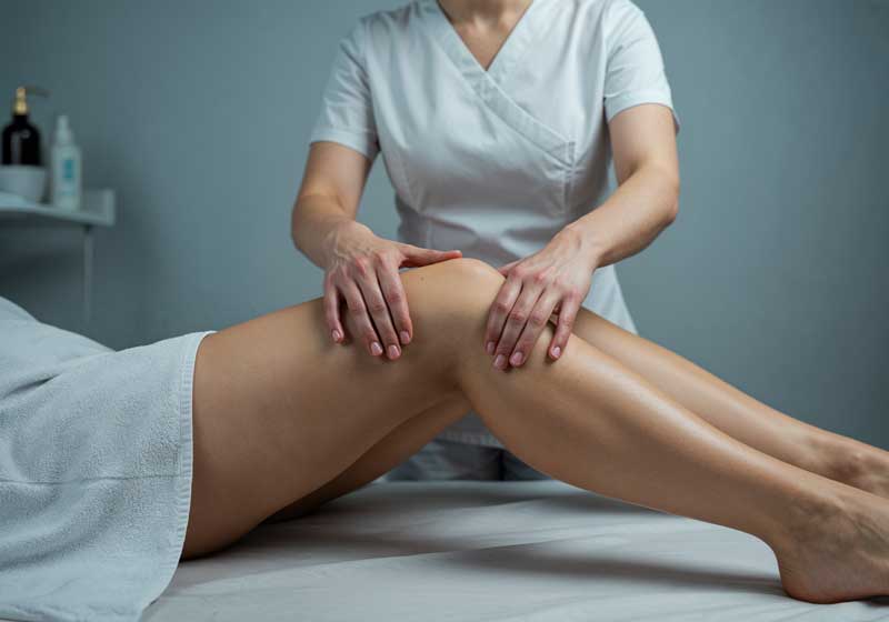 Massagem de drenagem linfática